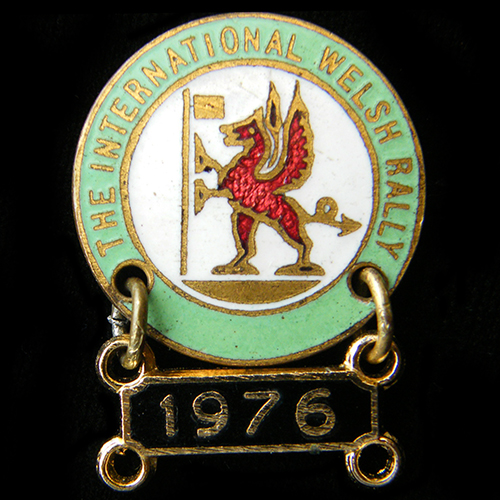 International Welsh Rally pin badge