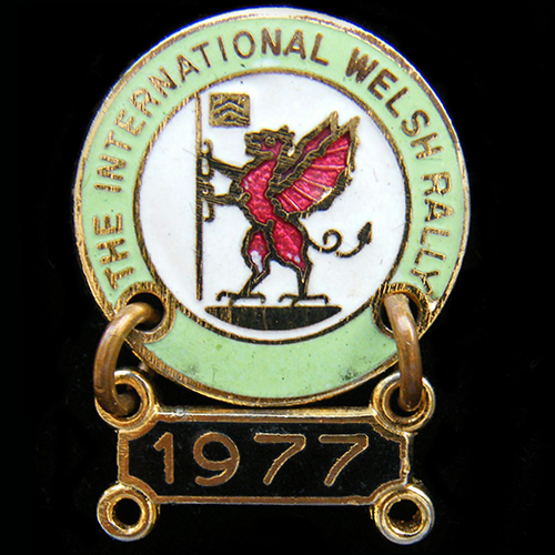 International Welsh Rally pin badge