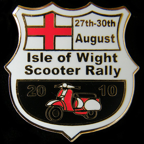 Scooter pin badge
