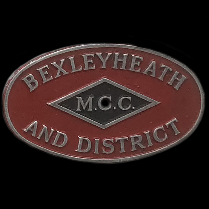 Bexleyheath and District Motor Cycle Club Car Badge