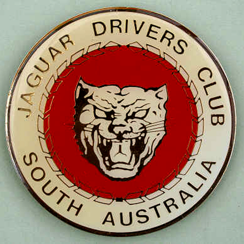  Jaguar Drivers Club South Australia Car badge