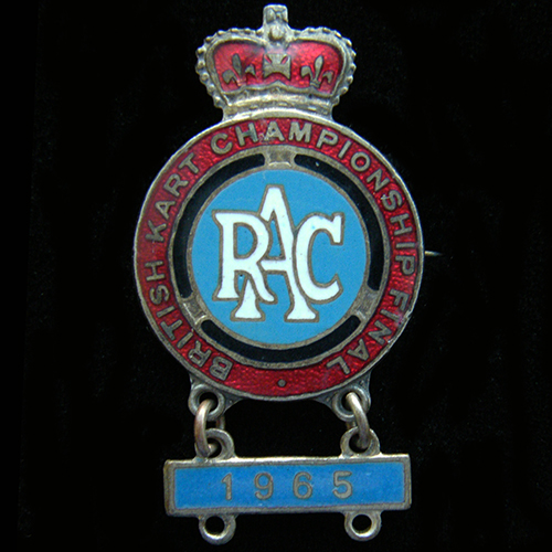 British Kart Championship Final lapel badge