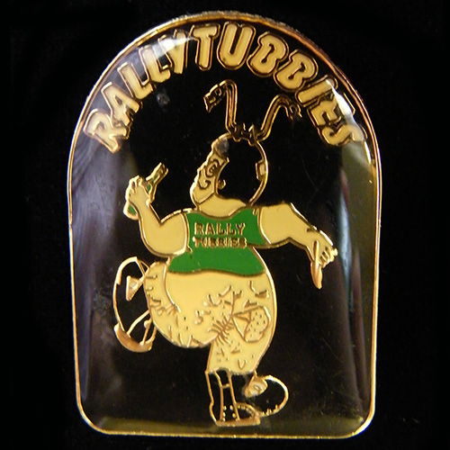 Rallytubbies Rally pin badge