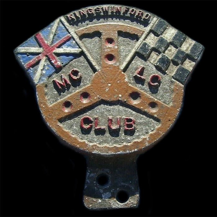 Kingswinford Motor Cycle & Light Car Club car badge