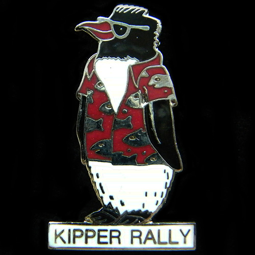 Kipper Rally pin badge