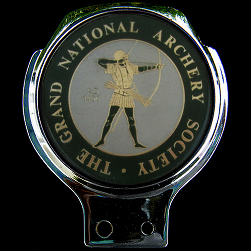  Grand National Archery Society car badge