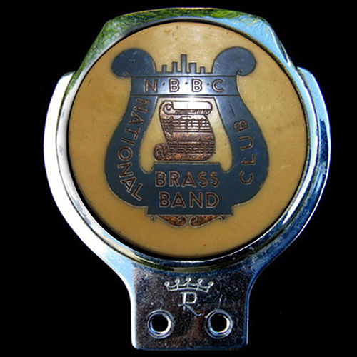  National Brass Band Club car badge