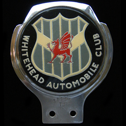 Whitehead Automobile Club car badge