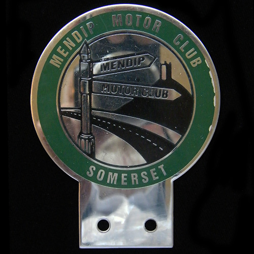 Mendip Motor Club Somerset car badge