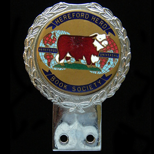 Hereford Herd Book Society car badge