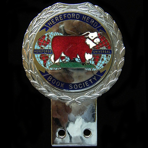 Hereford Herd Book Society car badge