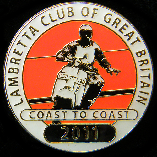 Scooter pin badge