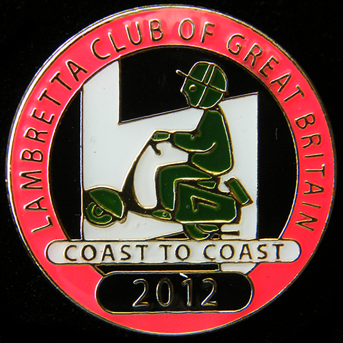 Scooter pin badge