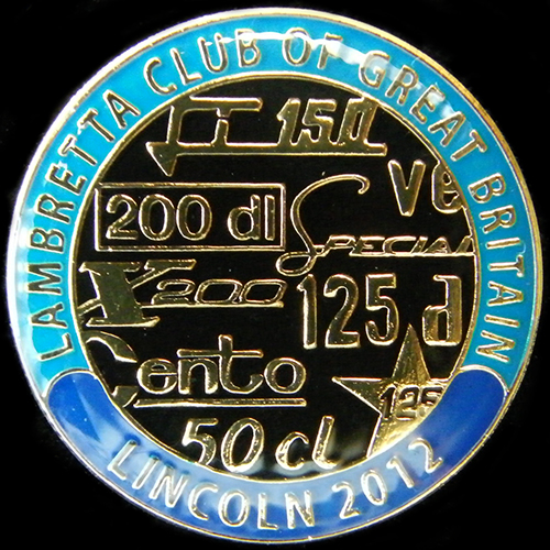 Scooter pin badge
