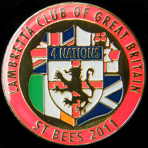 Scooter pin badge