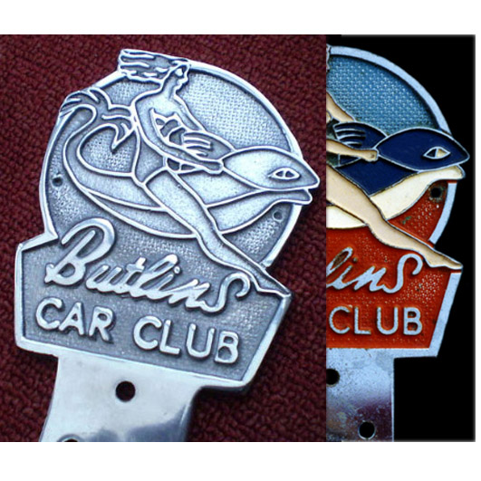 Fake Butlins Car Club Badgeas sold on eBay by lambrettaman