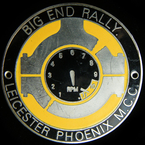 Big End Rally pin badge