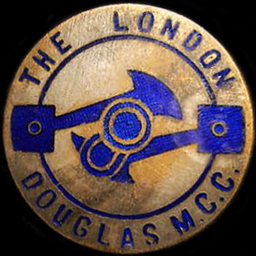 London Douglas Motor Cycle Club lapel badge