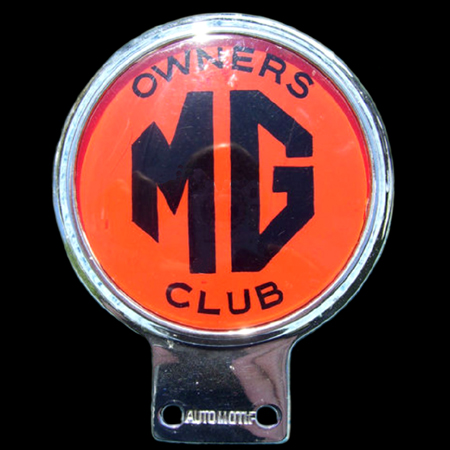 MG Owners Club Car Badge
