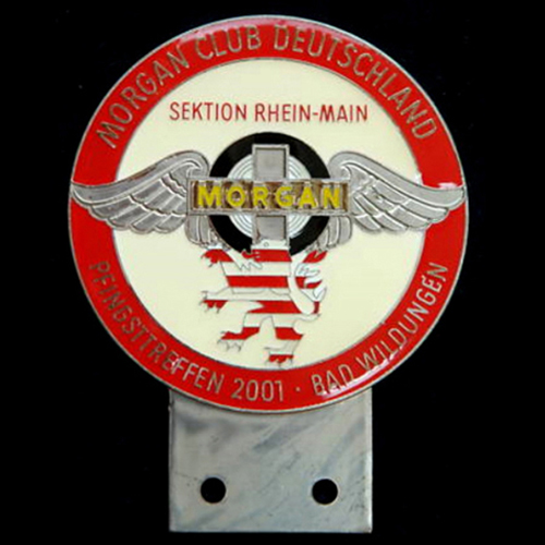Morgan Club Deutschland Pfingsttrffen 2001 Bad Wildungen Car Badge
