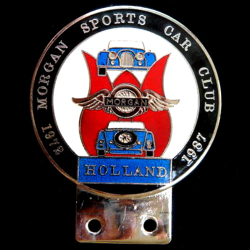  Morgan Sports Car Club Holland  1972 - 1987 Car Badge