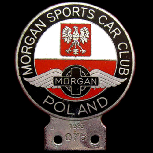  Morgan Sports Car Club Poland Car Badge