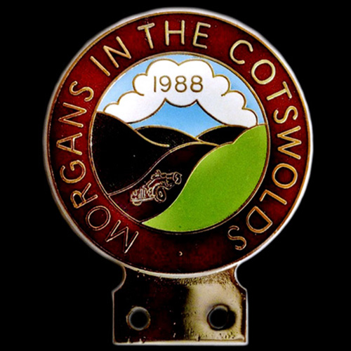 Morgans in the Cotswolds 1988 Car Badge