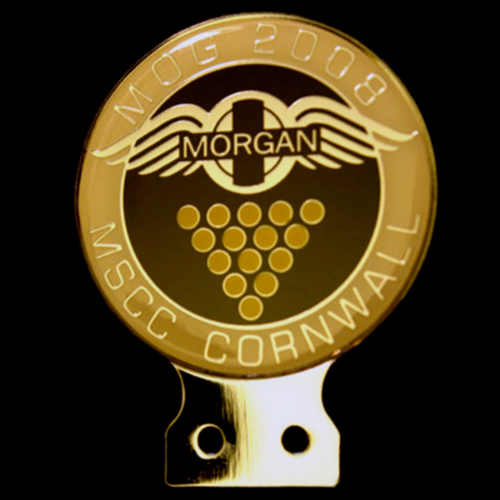 Mog 2008 Morgan Sports Car Club Cornwall  Car Badge
