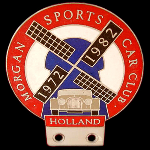 Morgan Sports Car Club Holland Car Badge