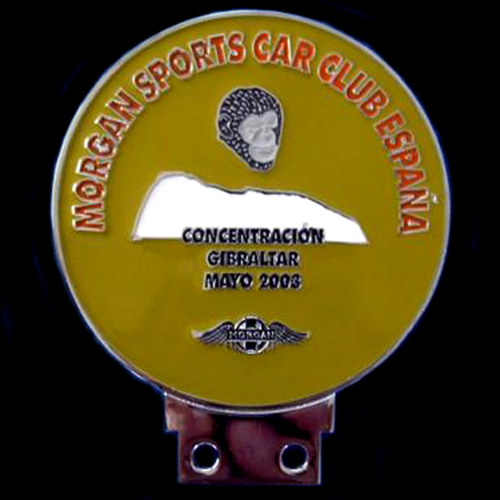 Morgan Sports Car Club España Concentraction Gibralta Mayo 2003 Car Badge