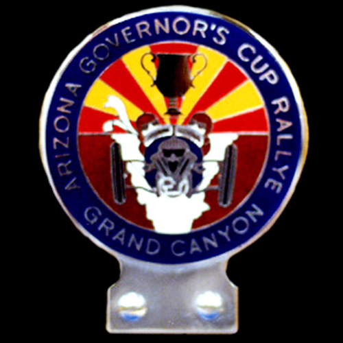 Arizona Governor's Cup Rallye Grand Canyon Car Badge