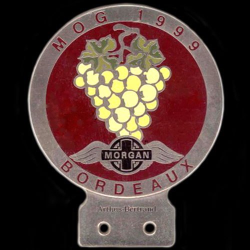 Morgan Bordeaux MOG 1999 Car Badge