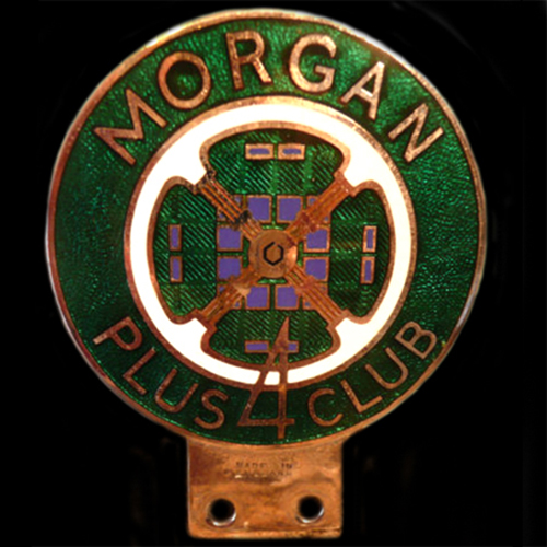 Morgan Plus 4 Club Car Badge