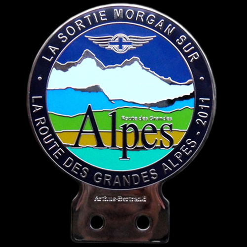 La Sortie Morgan Sur la Route Grandes Alps 2011 Car Badge