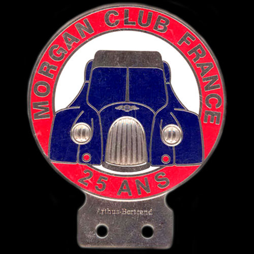 Morgan Club France 25 ans Car Badge