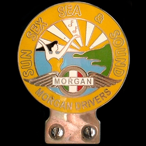 Sun Sex Sea & SoundMorgan Drivers Car Badge