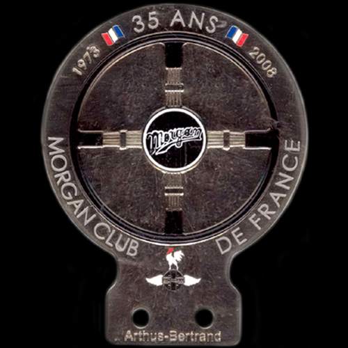 Morgan Club de France 35 ans 1973-2008 Car Badge