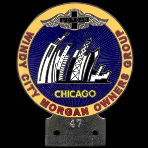 Chicago Windy City Morgan Owners Group Car Badge