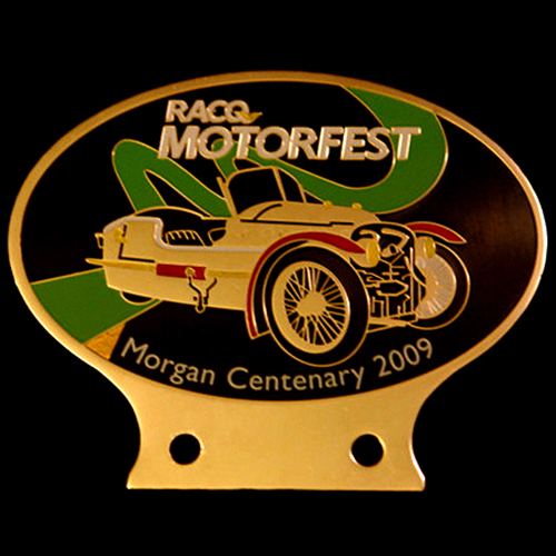 RACQ Motorfest Morgan Centenary 2009 Car Badge