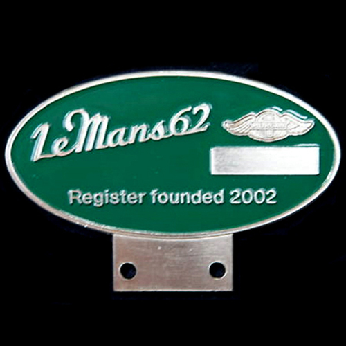Morgan LeMans 62Register founded 2002 Car Badge