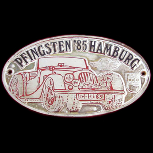 Pfingsten 85 Hamburg Morgan Car Badge