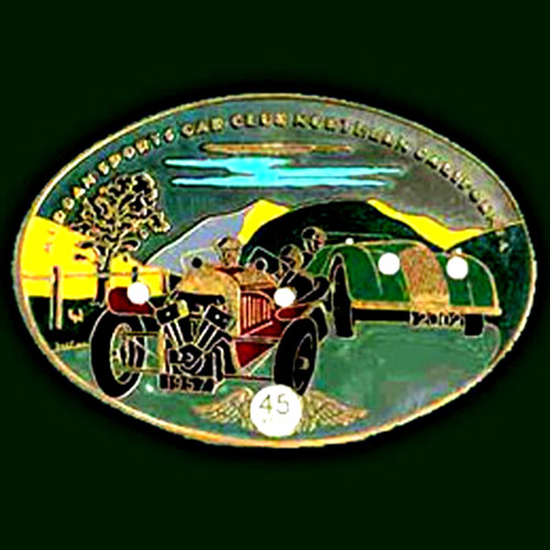 Morgan Sports Car Club California Car Badge