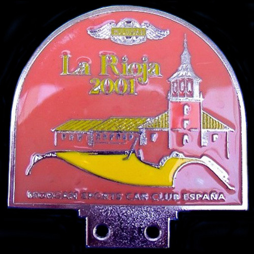 Morgan Sports Car Club España La Rieja 2001 Car Badge