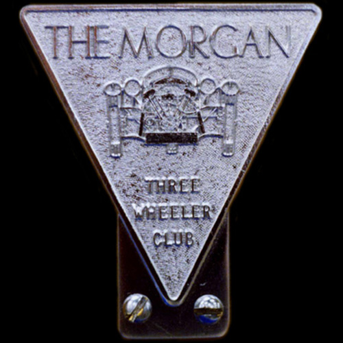 Morgan Three Wheeler Club Car Badge