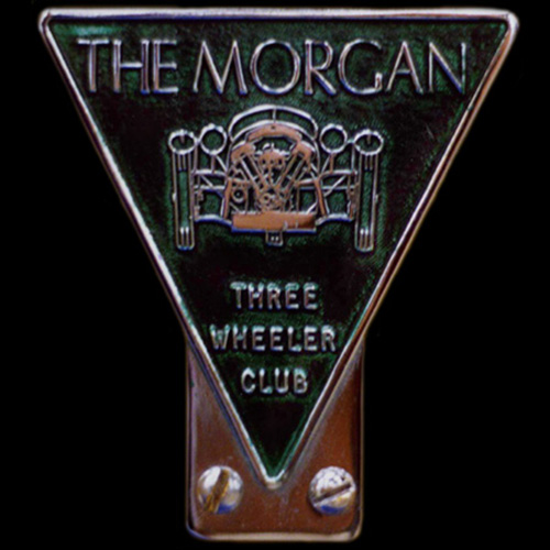 Morgan Three Wheeler Club Car Badge