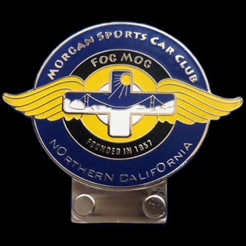 Morgan Sports Car Club Northern California FogMog Founded 1957 Car Badge
