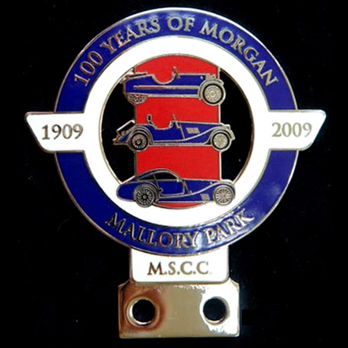 100 Years of Morgan 1909 - 2009 Mallory Park Car Badge