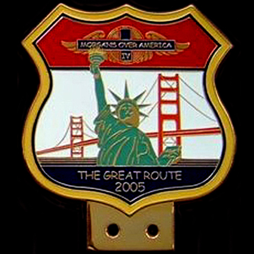 Morgans over America The Great Route 2005 Car Badge