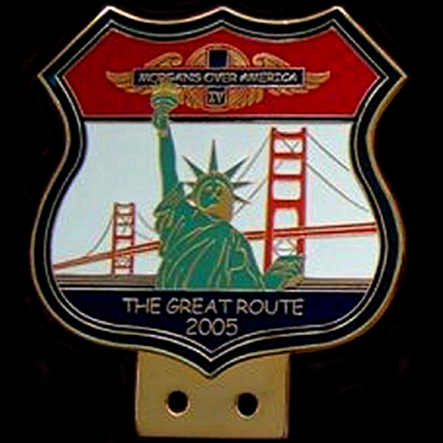 Morgans over America The Great Route 2005 Car Badge