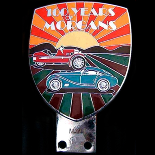 100 Years of Morgans Car Badge